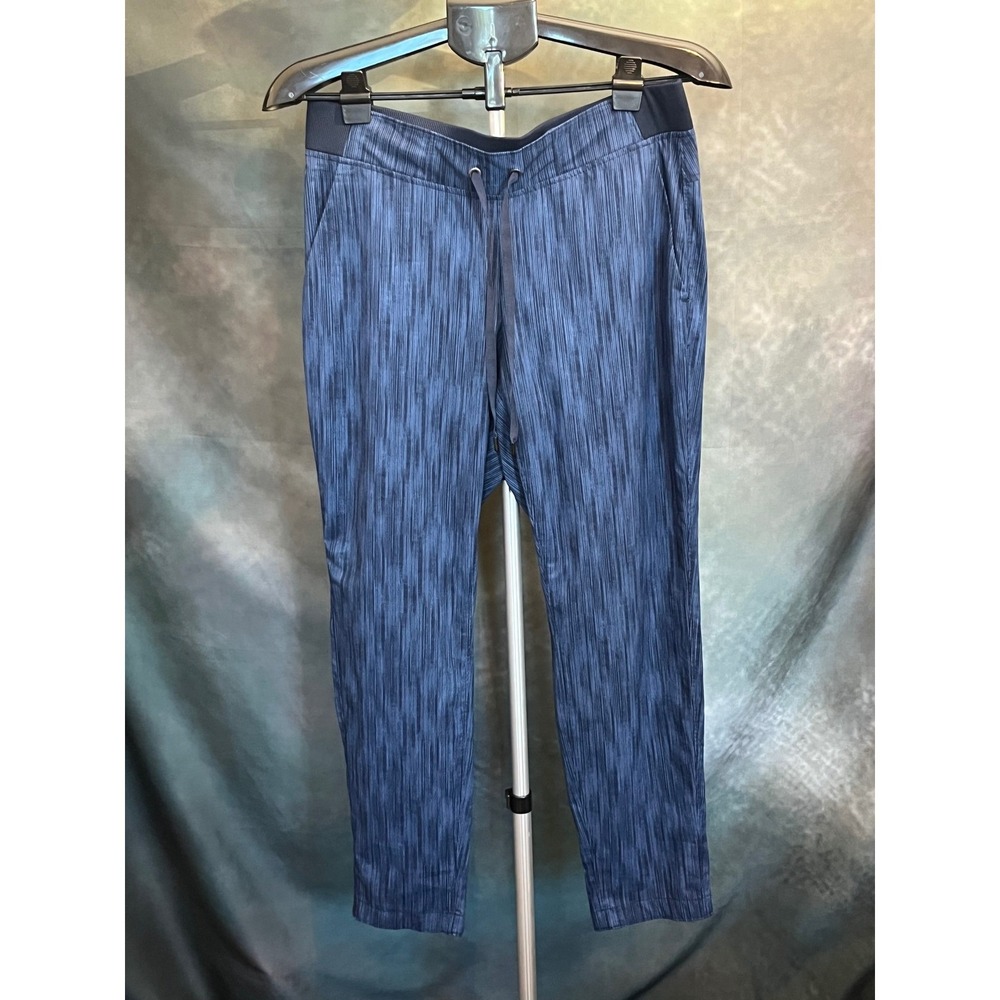 Athleta Women's Size 8 Blue Marled Print Jogger Pants Activewear